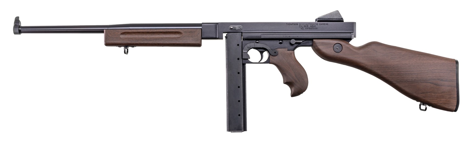 Thompson TM1CP M1 Carbine Lightweight Carbine 45 ACP 30+1 16.50″ Blued Aluminum Alloy Barrel & Receiver, Walnut Grain Polymer Fixed Stock & Grip