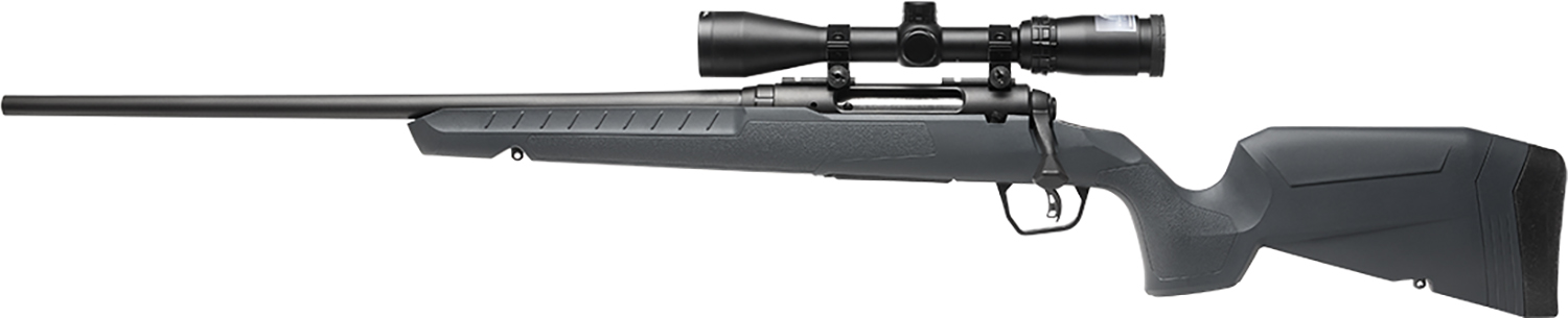 Savage Arms 32212 Axis 2 XP Combo 25-06 Rem 4+1 22″ Black Sporter Barrel, Black Drilled & Tapped Steel Receiver, Fixed Gray Synthetic Stock, Left Hand, Boresighted 3-9×40