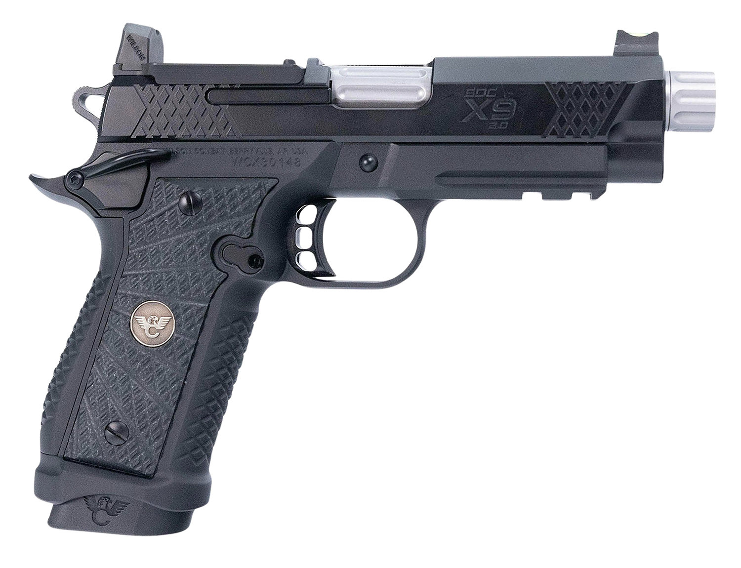 Wilson Combat EDC XP 2.0 9mm Luger 18+1 4″ Threaded Barrel, Optic Cut/Serrated Slide