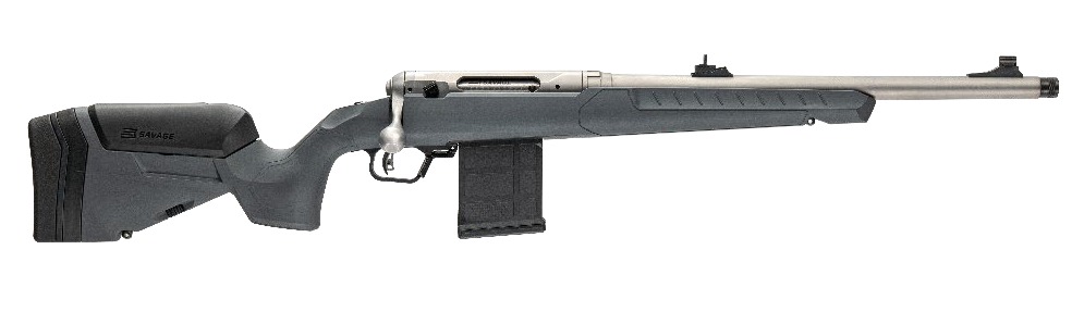 Savage Arms 32504 110 Ridge Hunter 450 Bushmaster 5+1 18″ Heavy Barrel, Flat Dark Gray Adj LOP Synthetic Stock, Right Hand