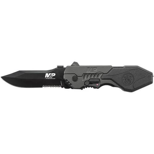 Smith & Wesson M&P M.A.G.I.C. Assisted Opening Clip Point Folding Knife 3 3/5″ Blade Black