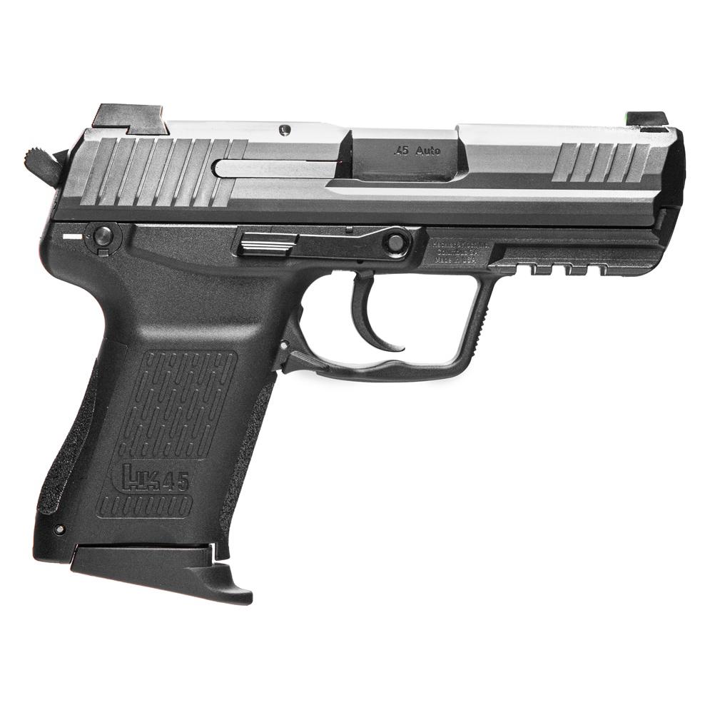 H&K HK45 Compact Handgun .45 Auto 8rd Magazines(2) 3.94″ Barrel DA/SA V1 Decocking Lever & Safety