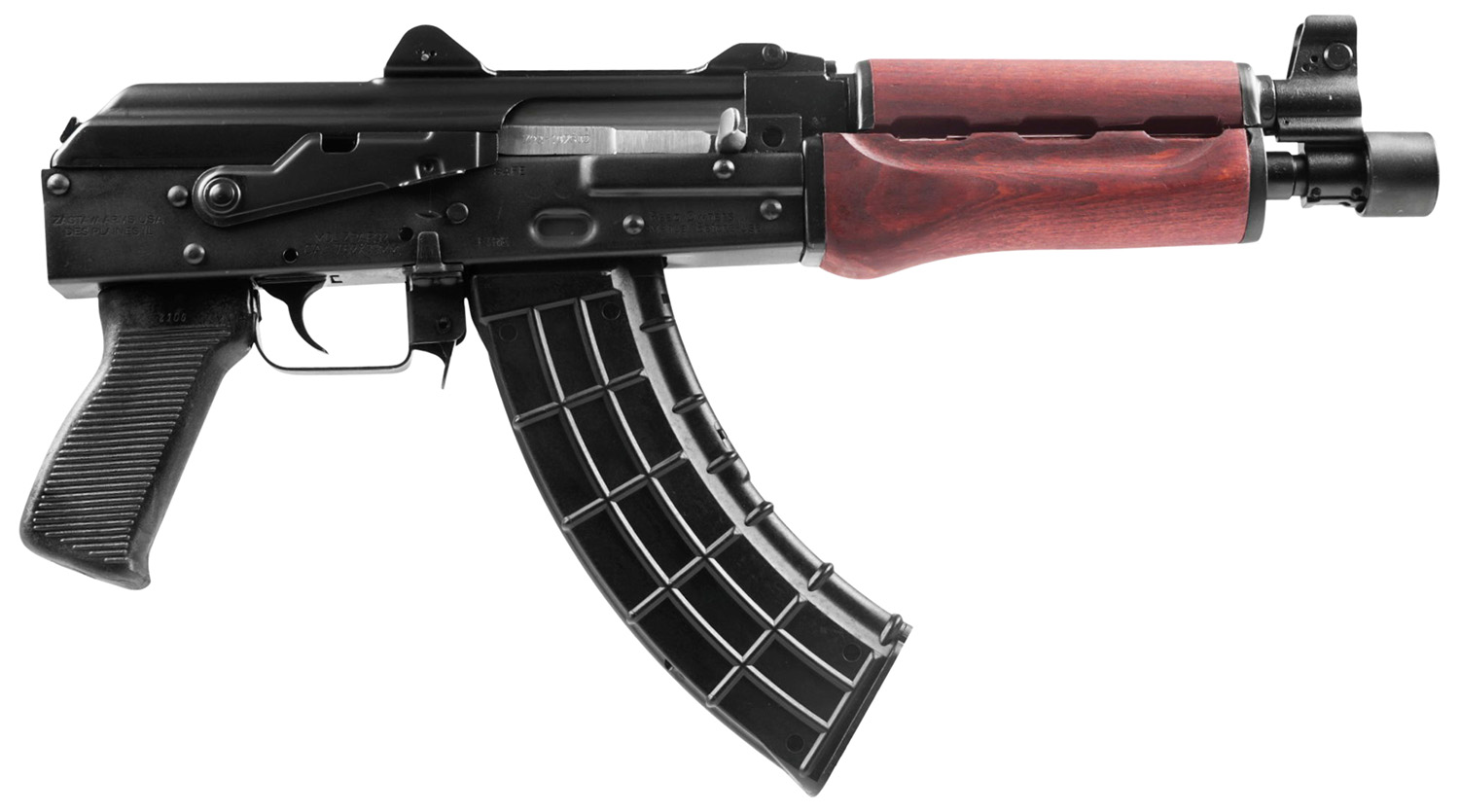 Zastava Arms Usa ZP92762SR ZPAP 92 7.62x39mm 30+1 10″, Black Rec/Polymer Grip, Serbian Red Wood Handgaurd