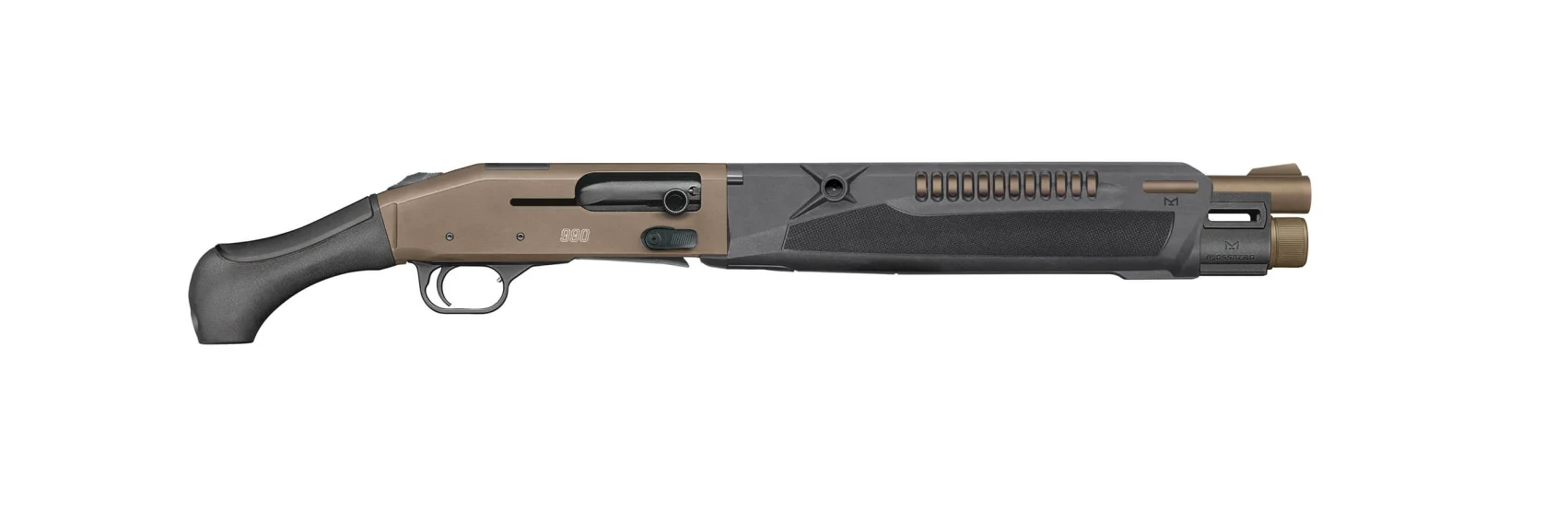 MOSSBERG 990 SECURITY SPX 12G SHOTGUN 14.375″ FDE/BLACK 5+1