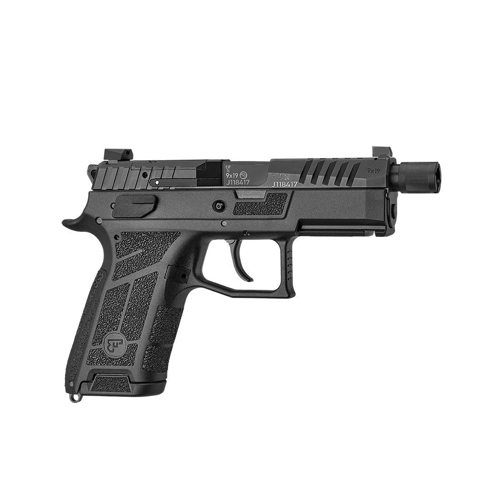 CZ P-09 C Nocturne Suppressor Ready OR Handgun 9mm Luger 17rd Magazines(2) 4.5″ Threaded Barrel Fixed Sights Black