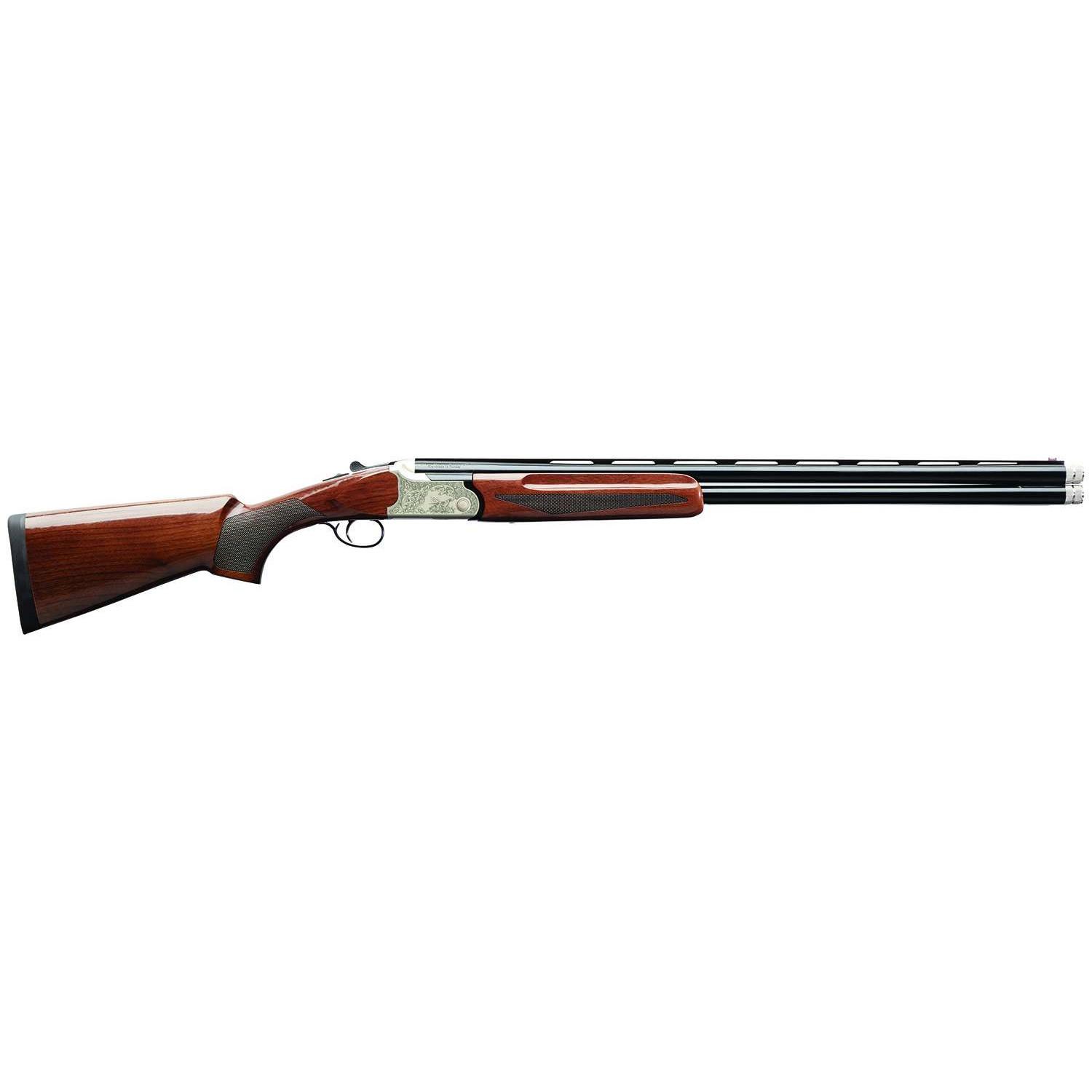 Charles Daly 202A Shotgun 20ga 2rd 26″ Barrel Silver Engraved and Walnut Compact Stock