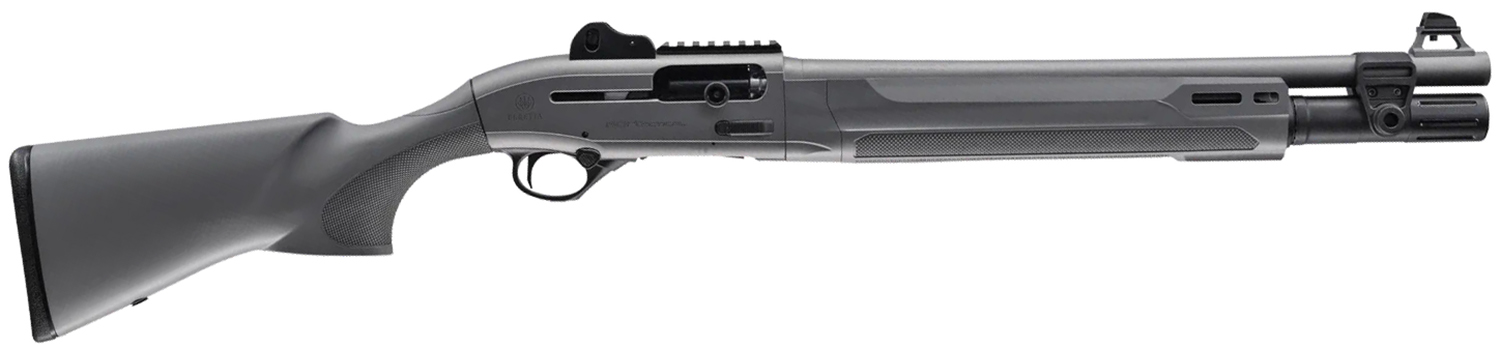 Beretta USA J131M2CTT187GR 1301 Tactical C Mod 2 12 Gauge Semi-Auto 3″ 7+1 18.50″ Chrome Lined Steel Barrel, Picatinny Rail Aluminum Receiver, Gray w/Aggressive Texture Gray Fixed Synthetic Stock